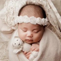 Cute Cute Off-White Floral Headband