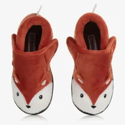 Chipmunks Orange Fox Velcro Slippers Hot