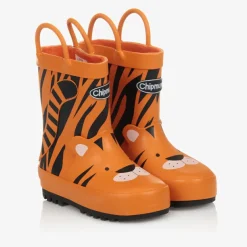 Chipmunks Orange Tiger Rain Boots Sale