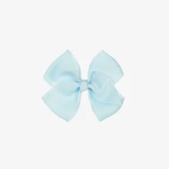 Bowtique London Pale Blue Bow Hair Clip (10cm) Bluetopaz Discount