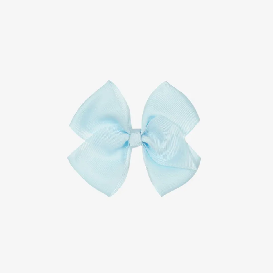 Bowtique London Pale Blue Bow Hair Clip (10cm) Bluetopaz Discount