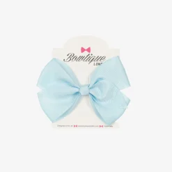Bowtique London Pale Blue Bow Hair Clip (10cm) Bluetopaz Discount