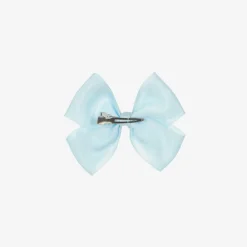 Bowtique London Pale Blue Bow Hair Clip (10cm) Bluetopaz Discount