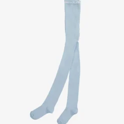 Country Kids Pale Blue Cotton Knitted Tights Clearance