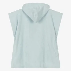 Elodie Pale Blue Hooded Cotton Poncho Towel BermudaBlue Discount