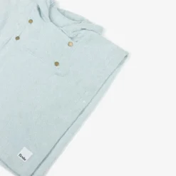 Elodie Pale Blue Hooded Cotton Poncho Towel BermudaBlue Discount