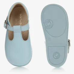 Early Days Pale Blue Leather Shoes Discount