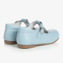 Beatrice amp; George Pale Blue Leather T-Bar Shoes Hot