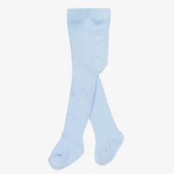 Mayoral Pale Blue Organic Cotton Baby Tights Sale