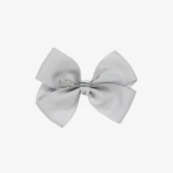 Bowtique London Pale Grey Bow Hair Clip (10cm) Lightsilver Best