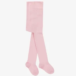 Falke Pale Pink Cotton Knit Baby Tights Outlet
