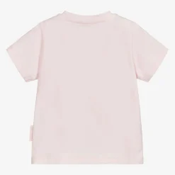 Moncler Enfant Pale Pink Logo Baby T-Shirt New