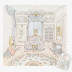 Atelier Choux Paris Pale Pink Organic Cotton Swaddle & Bib Set Best