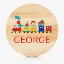 Treat Republic Personalised Christmas Train Wooden Stool Clearance