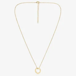 Treat Republic Personalised Gold Plated Disc Necklace (47cm)