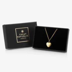 Treat Republic Personalised Heart Necklace (45cm) New