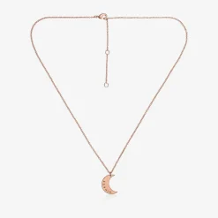 Treat Republic Personalised Rose Gold Plated Moon Necklace (46cm) Sale