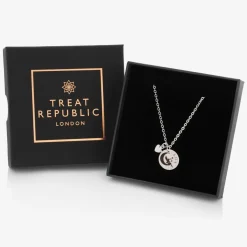 Treat Republic Personalised Silver Plated Fairy Necklace (47cm) Clearance