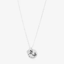 Treat Republic Personalised Silver Plated Butterfly Necklace (47cm) Best