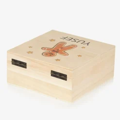 Treat Republic Personalised Wooden Gingerbread Man Box (24cm) Best
