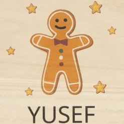 Treat Republic Personalised Wooden Gingerbread Man Box (24cm) Best