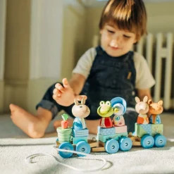 Orange Tree Toys Peter Rabbit Wooden Puzzle Train Toy (29cm) Sale