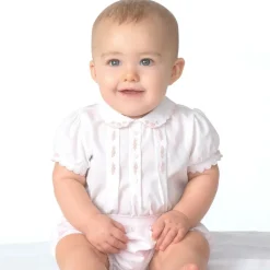 Sarah Louise Pink & White Buster Suit Best