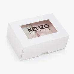 KENZO KIDS Pink & White Cotton Baby Socks (2 Pack) Sale