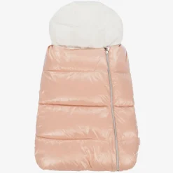 Moncler Enfant Pink & White Down Padded Baby Nest Hot