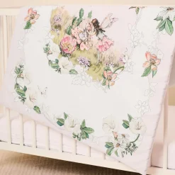 Flower Fairies™ by Childrensalon Pink & Ivory Linen & Cotton Blanket (95cm) Discount
