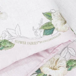 Flower Fairies™ by Childrensalon Pink & Ivory Linen & Cotton Blanket (95cm) Discount
