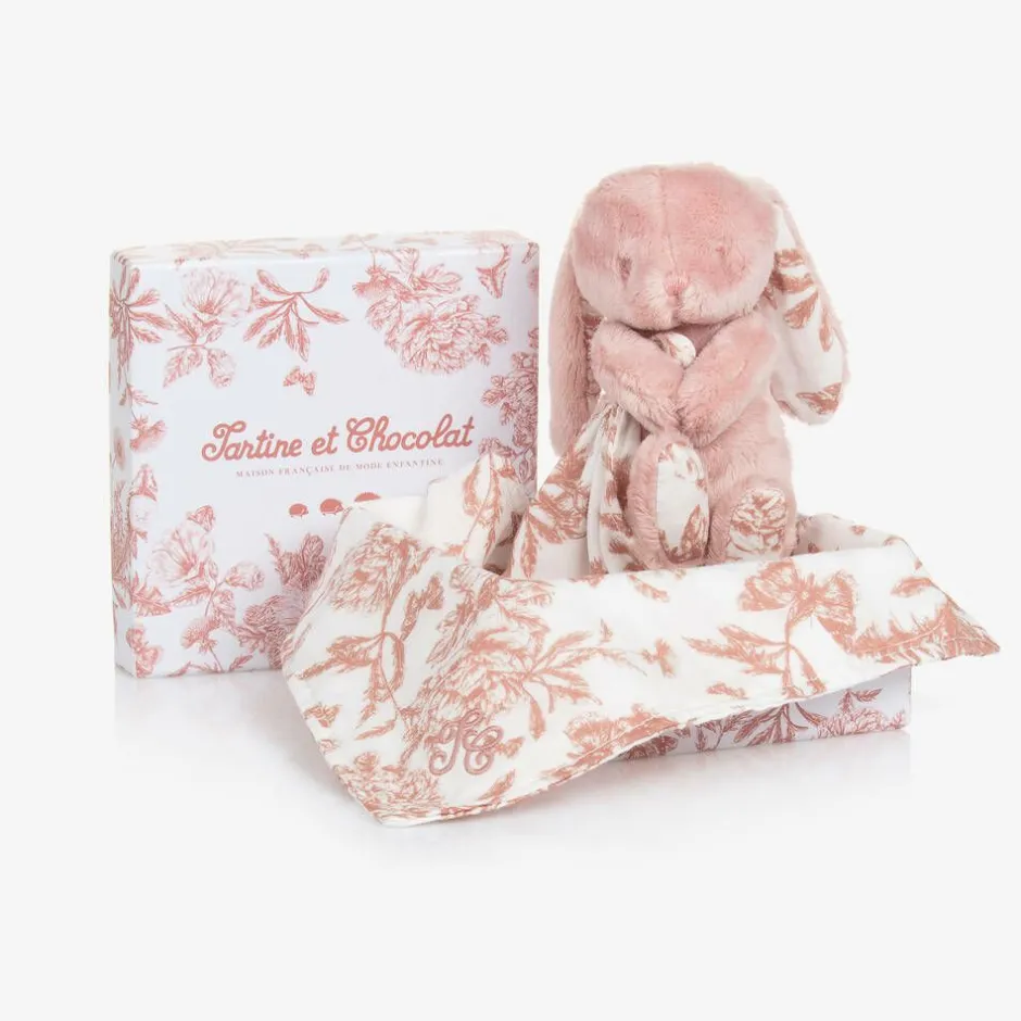 Tartine et Chocolat Pink Augustin the Rabbit Baby Comforter (25cm) Online