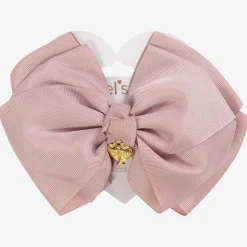 Angels Face Pink Bow Hair Clip (19cm)