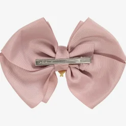 Angels Face Pink Bow Hair Clip (19cm)