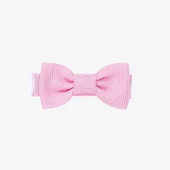 Peach Ribbons Pink Bow Hair Clip (5cm) Online