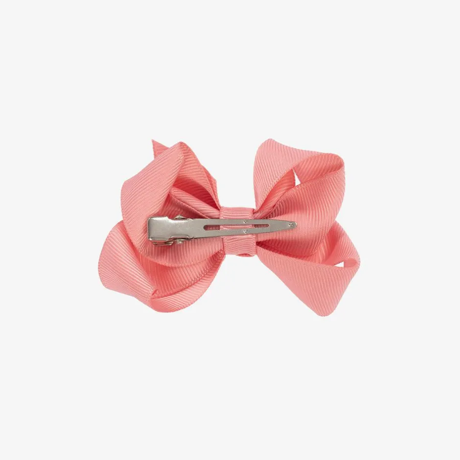 Bowtique London Pink Bow Hair Clip (7cm) DustyRose Clearance