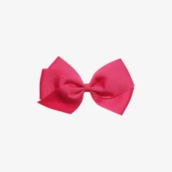 Peach Ribbons Pink Bow Hair Clip (12cm)
