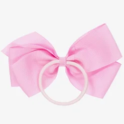 Peach Ribbons Pink Bow Hair Elastic (12cm) Outlet