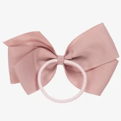 Peach Ribbons Pink Bow Hair Elastic (12cm) Outlet