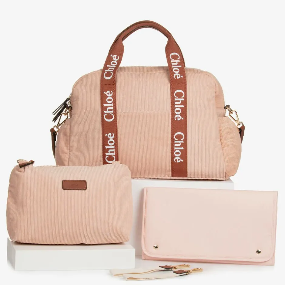Chloé Pink Corduroy Changing Bag (48cm) Discount
