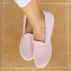 Pisamonas Pink Corduroy Slippers Best
