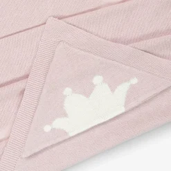 Marie-Chantal Pink Cotton & Cashmere Hooded Blanket (95cm) Best