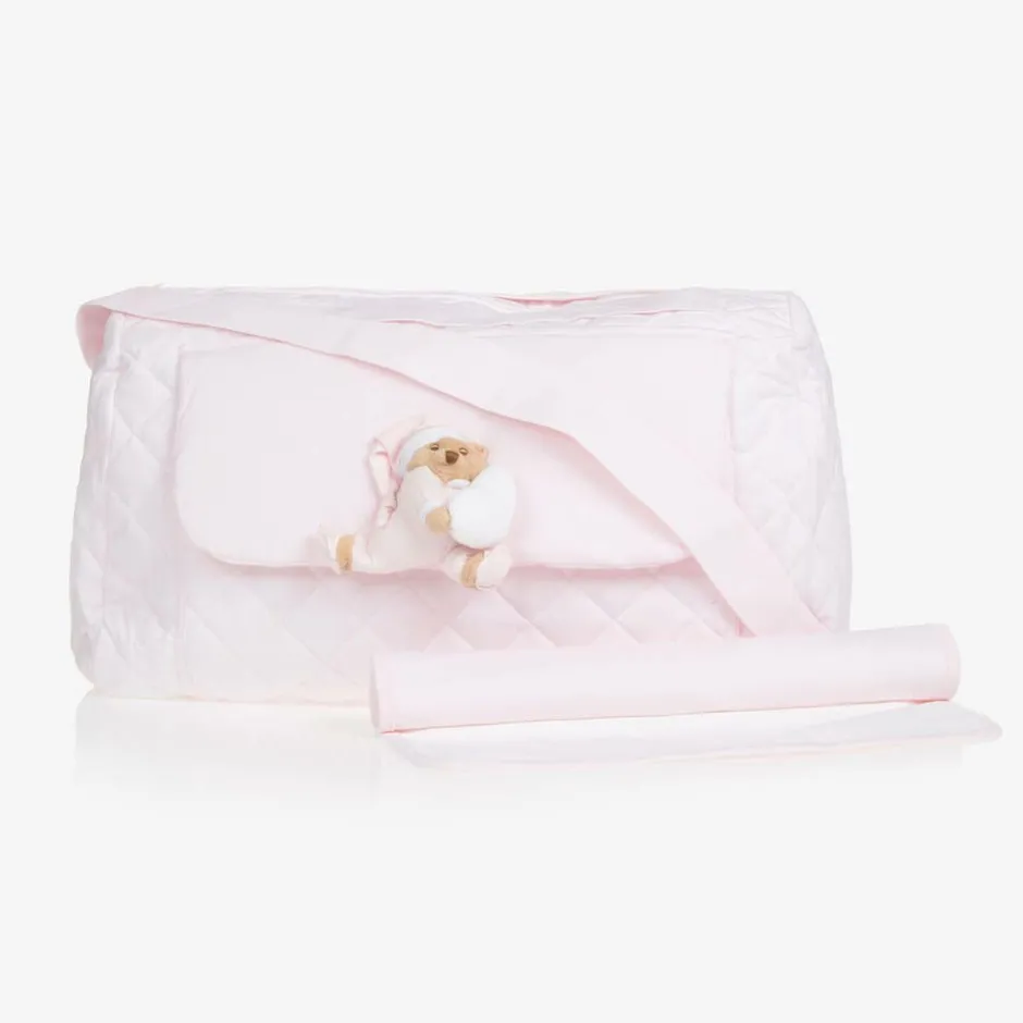 Nanán Pink Cotton Baby Changing Bag (44cm) New