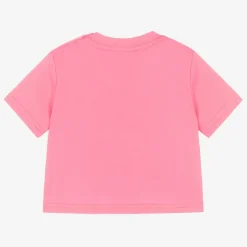 Burberry Pink Cotton Baby Logo T-Shirt Discount