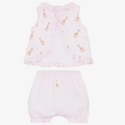 Kissy Kissy Pink Cotton Baby Shorts Set Online