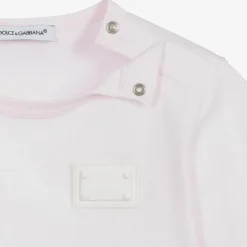 Dolce amp; Gabbana Pink Cotton Baby T-Shirt Online
