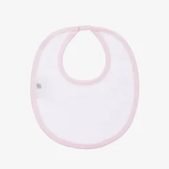 Kissy Kissy Pink Cotton Crescent Moonlight Baby Bib Hot