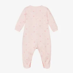 Givenchy Pink Cotton 4G Logo Babygrow Best