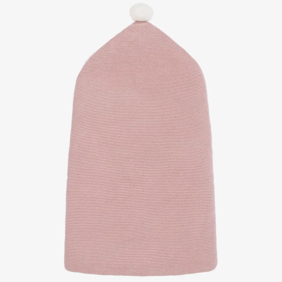 Mayoral Newborn Pink Cotton Knit Baby Nest (75cm) Discount