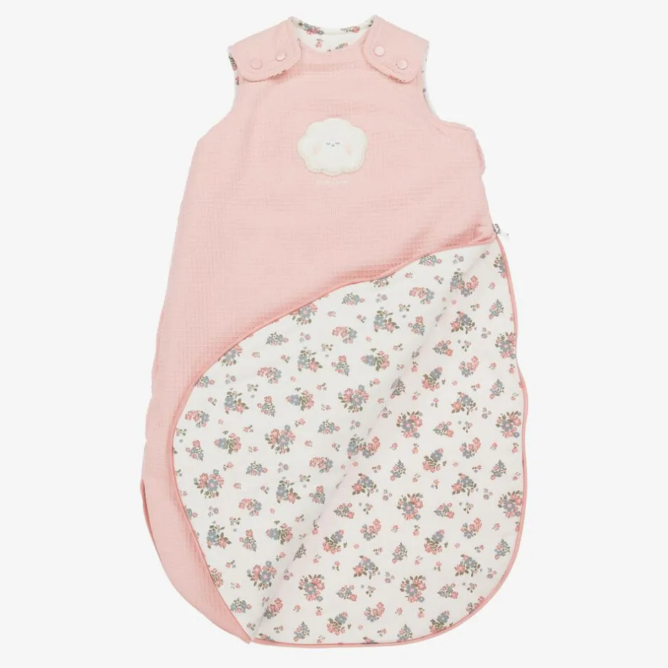 Mayoral Newborn Pink Cotton Lamb Sleeping Bag (73cm) Hot